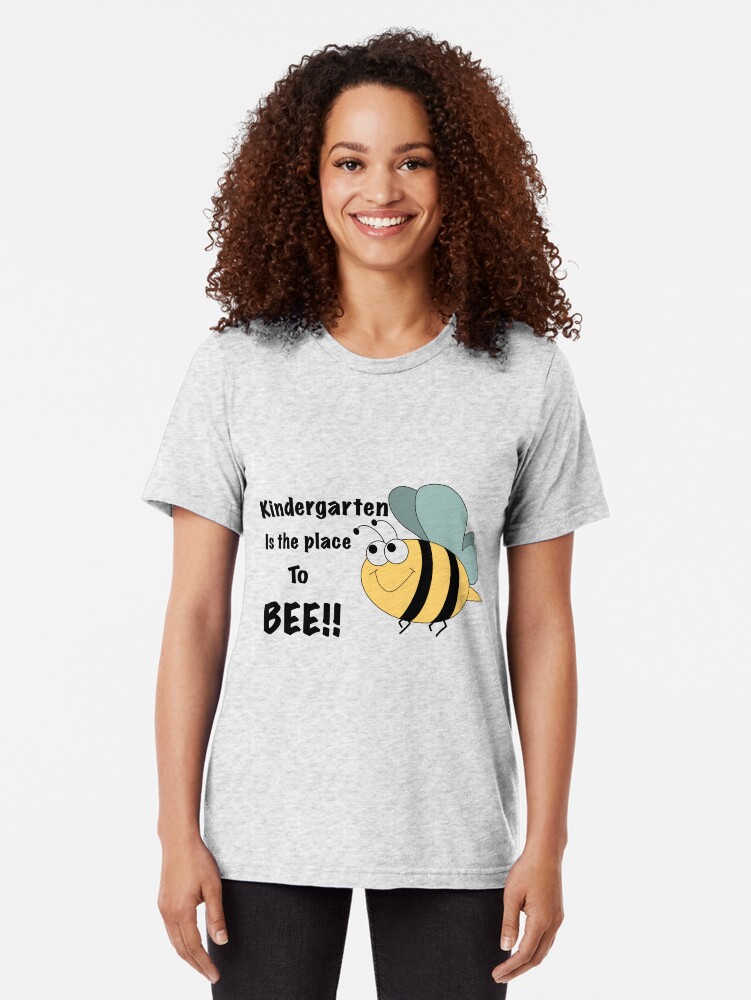 Thumbnail 2 of 6, Tri-blend T-Shirt, Kindergarten bee stings! designed and sold by Patrickneeds.