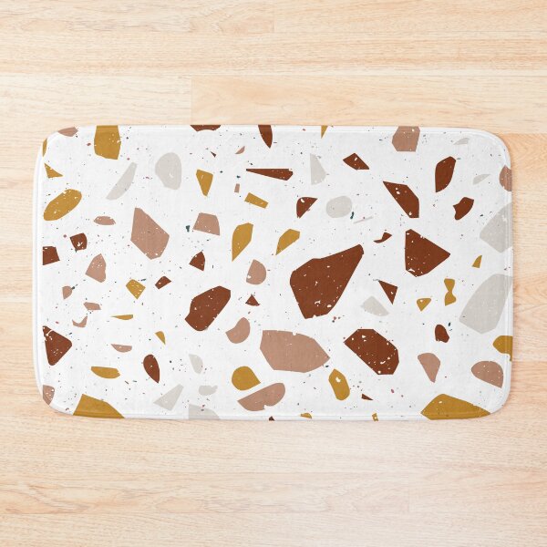 Item preview, Terrazzo Stone Pattern (Terracotta + Mustard) designed and sold by NeptuneDesigns.