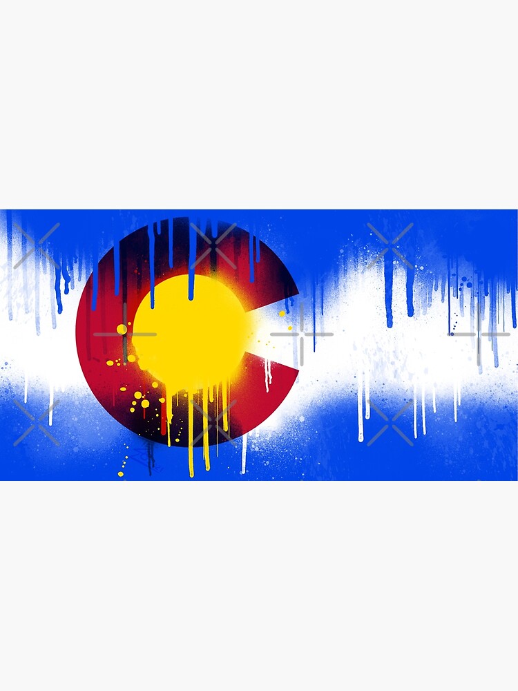 Thumbnail 5 of 5, Mouse Pad, Drippy Colorado Flag designed and sold by that5280lady.