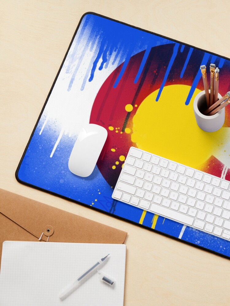 Thumbnail 3 of 5, Mouse Pad, Drippy Colorado Flag designed and sold by that5280lady.