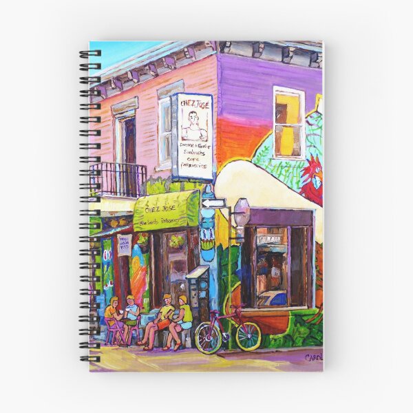 Item preview, OUTDOOR CAFE CHEZ JOSE MONTREAL SUMMER STREET SCENE designed and sold by Carole  Spandau.