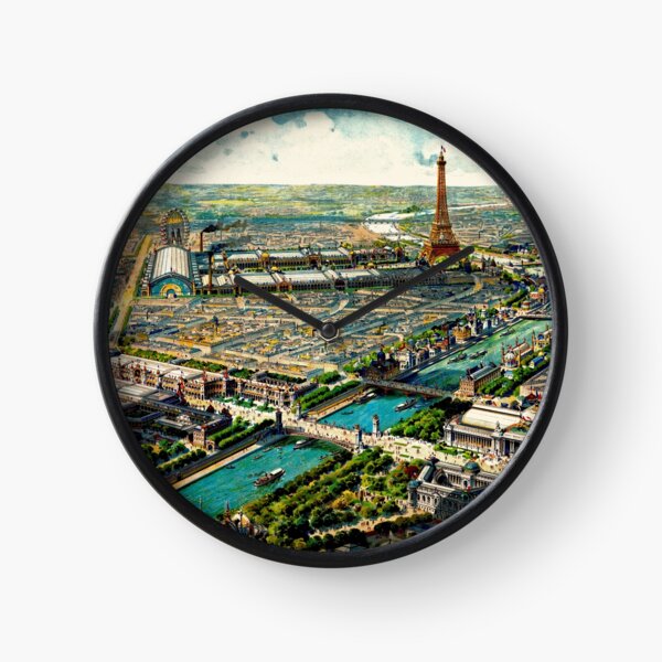 Paris Panoramic View 1900 World Expo Clock