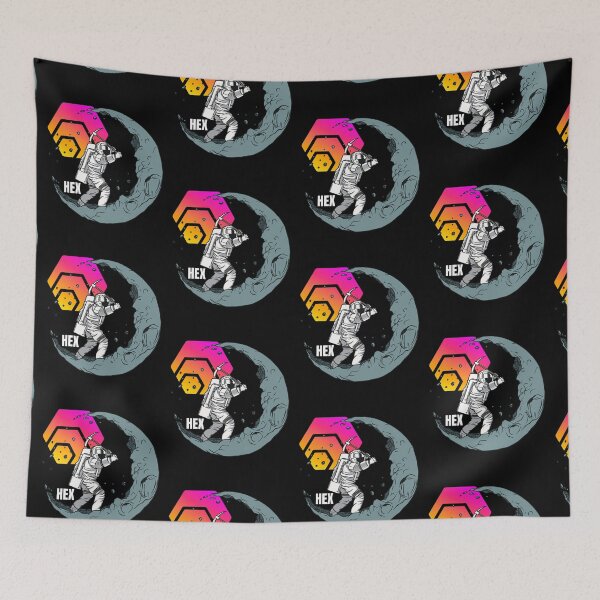 Item preview, HEX Moon Man Mining Crypto Cryptocurrency  designed and sold by Bitcoin-Fashion.
