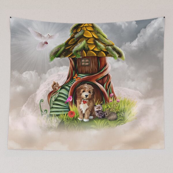 Item preview, Little dog with owl designed and sold by nicky2342.