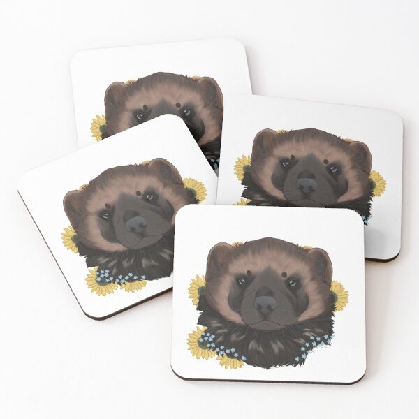 Item preview, Floral Wolverine designed and sold by Ashley Gagnon.