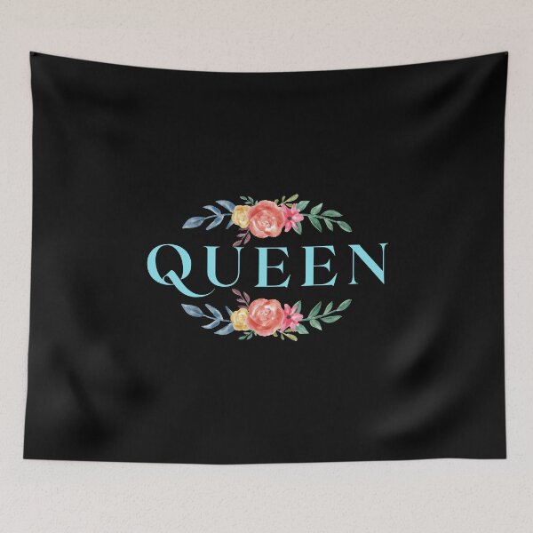 Item preview, Queen Pastel Flowers Floral Pattern designed and sold by thesandrafadzai.