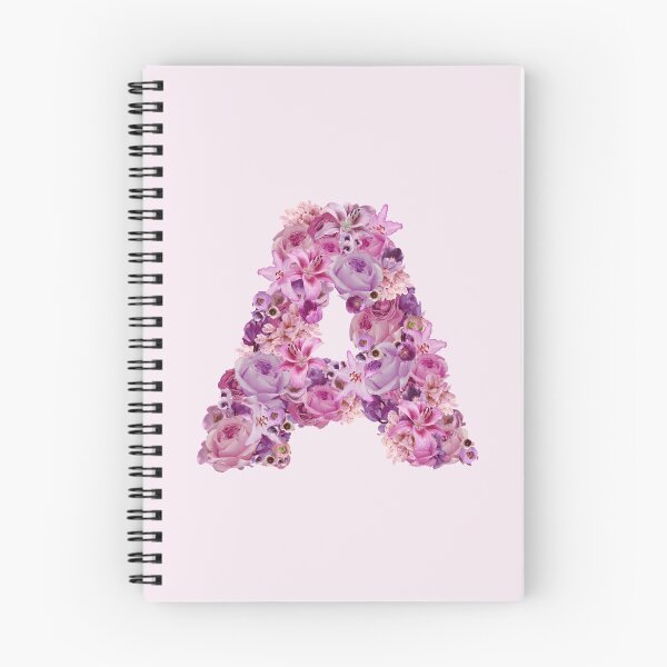 Item preview, Letter A | Pink Flower Pattern | Letter Art | Typography designed and sold by hayleylauren.