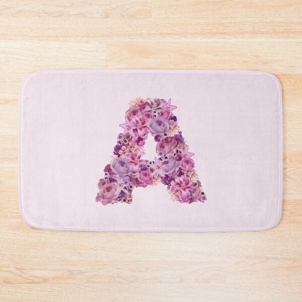 Item preview, Letter A | Pink Flower Pattern | Letter Art | Typography designed and sold by hayleylauren.