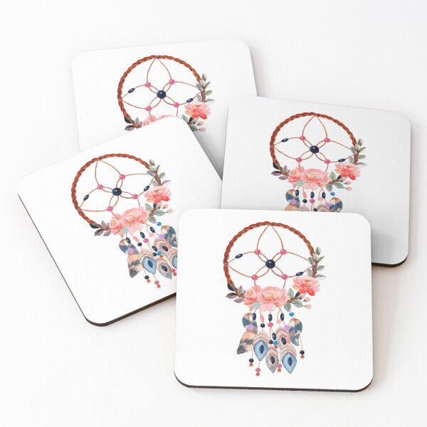 Item preview, Watercolor Floral Dreamcatcher Boho designed and sold by Vector Scout Lab.