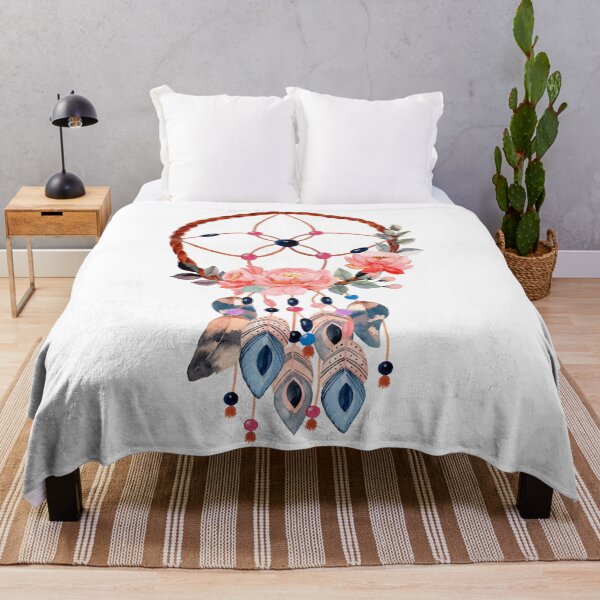 Item preview, Watercolor Floral Dreamcatcher Boho designed and sold by Vector Scout Lab.