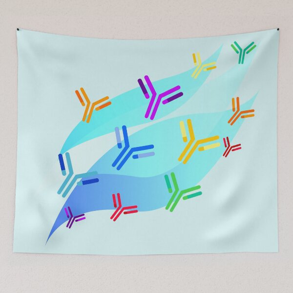 Item preview, Flying Cartoon Antibodies designed and sold by Artsy-Chemist.