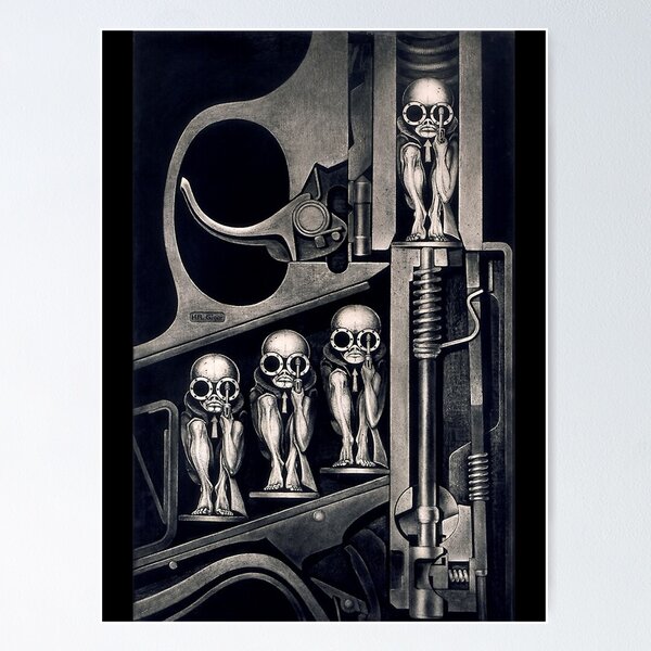 Aperçu de l'œuvre Giger Birth Machine Gift Halloween Day, Thanksgiving, Noël créée et vendue par PhilippHeld.