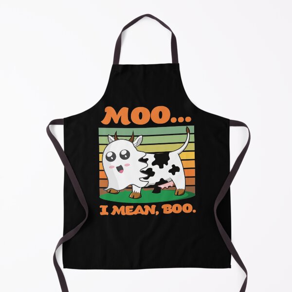 Item preview, Moo, I Mean Boo - Funny Cow Ghost Halloween Design designed and sold by Rhu Creations.
