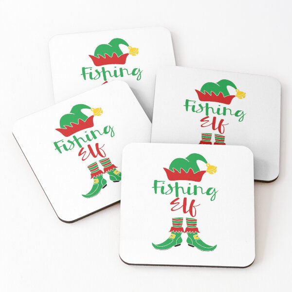 Item preview, Fishing Elf designed and sold by Christmas-Tees.