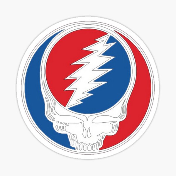 NEW Vintage Grateful Dead 1990's Steal Your Face Chrome Window Sticker Decal NEW Vintage Grateful Dead 1990's Steal Your Face Chrome Window Sticker Decal