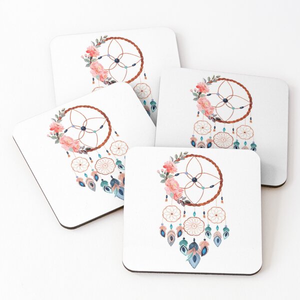 Item preview, Watercolor Floral Dreamcatcher Boho designed and sold by Vector Scout Lab.