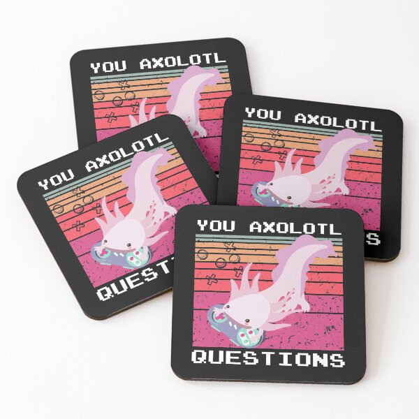 Item preview, You Axolotl Questions Retro Vintage / Funny Axolotl Quote designed and sold by MoMasry.