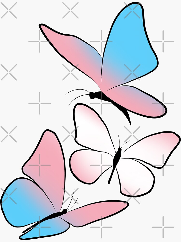 Subtle Transgender Pride Butterfly Sticker For Sale By Grxxn Redbubble 5669