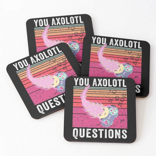 Item preview, You Axolotl Questions video games Retro Vintage / Funny Axolotl Quote designed and sold by MoMasry.