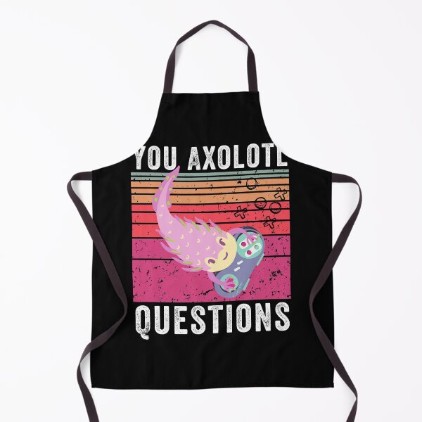 Item preview, You Axolotl Questions video games Retro Vintage / Funny Axolotl Quote designed and sold by MoMasry.