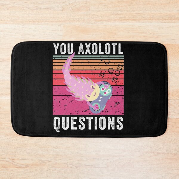 Item preview, You Axolotl Questions video games Retro Vintage / Funny Axolotl Quote designed and sold by MoMasry.