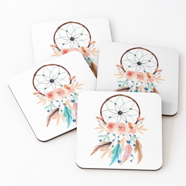 Item preview, Watercolor Floral Dreamcatcher Boho designed and sold by Vector Scout Lab.