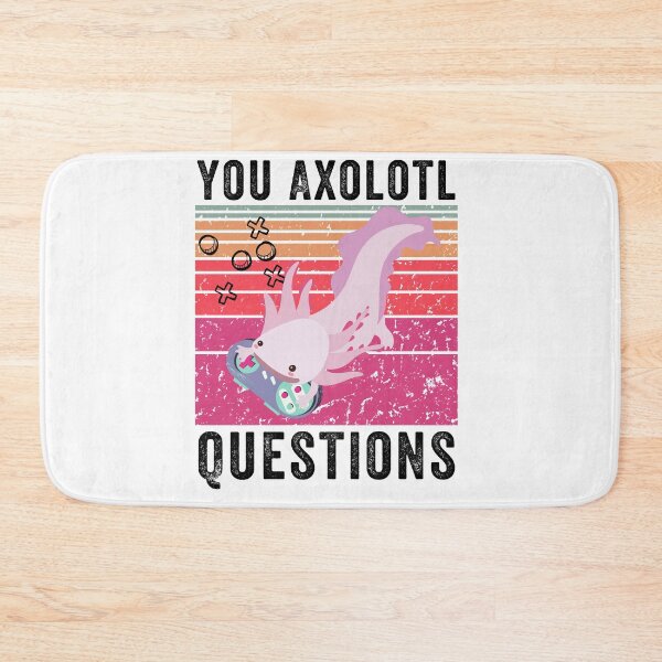 Item preview, You Axolotl Questions video games Retro Vintage / Funny Axolotl Quote designed and sold by MoMasry.