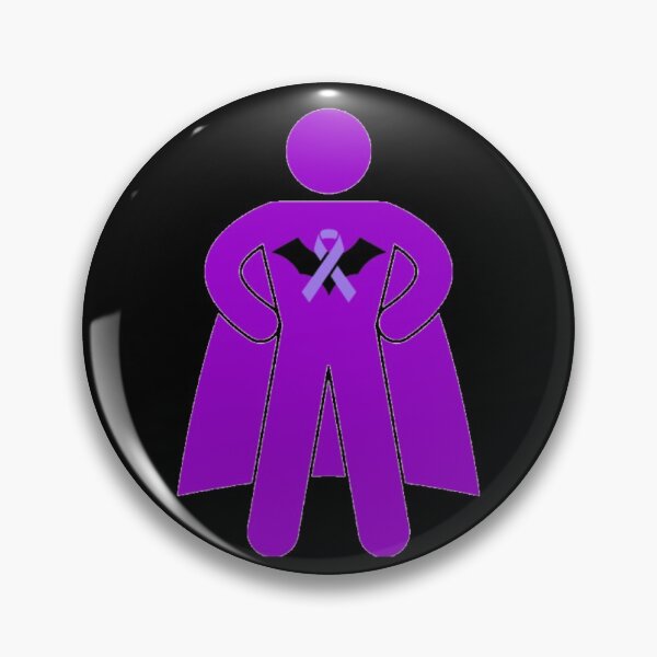 Item preview, Bat Awareness Ribbon Superhero Man Silhouette  designed and sold by CaitlynConnor.