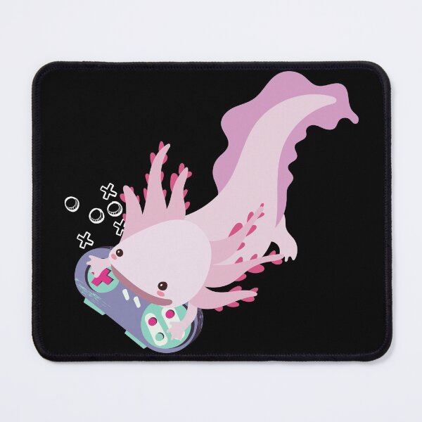Item preview, Axolotl Fish Playing Video Game White-Axolotl Lizard Gamers designed and sold by MoMasry.
