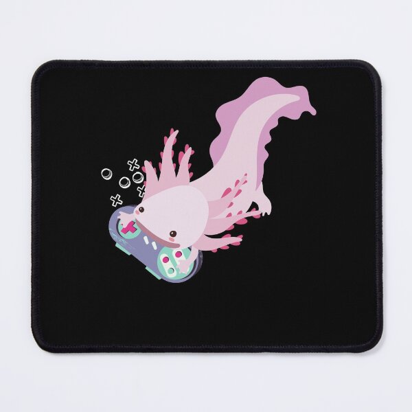 Item preview, Axolotl Fish Playing Video Game White-Axolotl Lizard Gamers designed and sold by MoMasry.