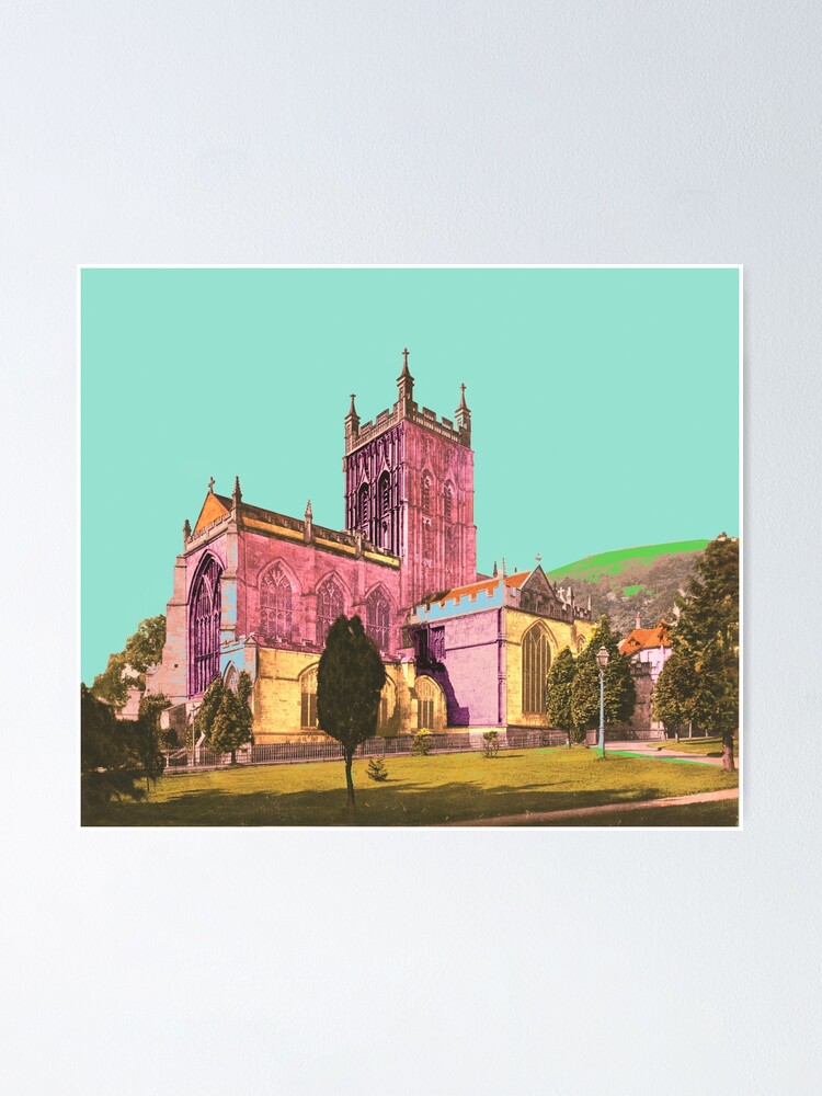 Alternative Ansicht von Great Malvern Priory England Poster