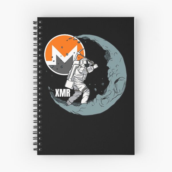 Item preview, Monero XMR Moon Man Mining Crypto Cryptocurrency  designed and sold by Bitcoin-Fashion.