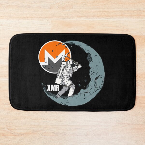Item preview, Monero XMR Moon Man Mining Crypto Cryptocurrency  designed and sold by Bitcoin-Fashion.