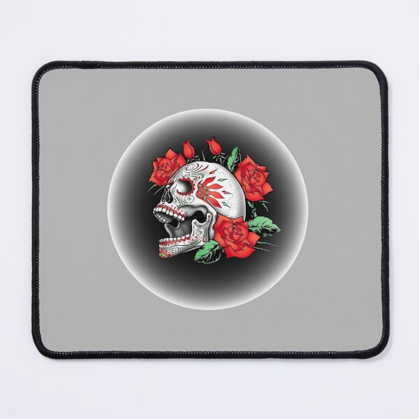 Item preview, Halloween Skull with Roses Tattoo Art designed and sold by PodiShawna.