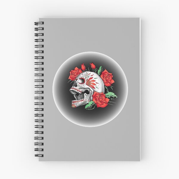 Item preview, Halloween Skull with Roses Tattoo Art designed and sold by PodiShawna.