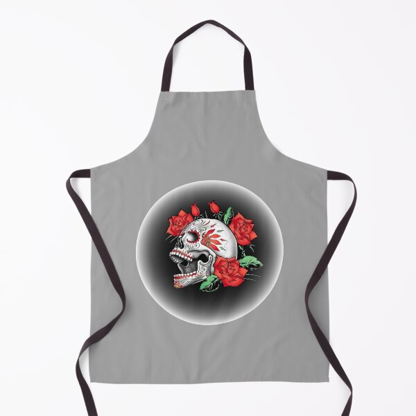 Item preview, Halloween Skull with Roses Tattoo Art designed and sold by PodiShawna.