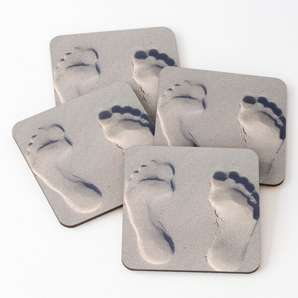 Item preview, Beach Side Foot Print designed and sold by Cosmic Retro.
