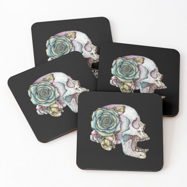 Item preview, Colorful Floral Skull  designed and sold by Flower Magic .
