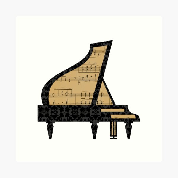 Item preview, Claire de Lune Zentangle Piano designed and sold by TangleBoBangle.