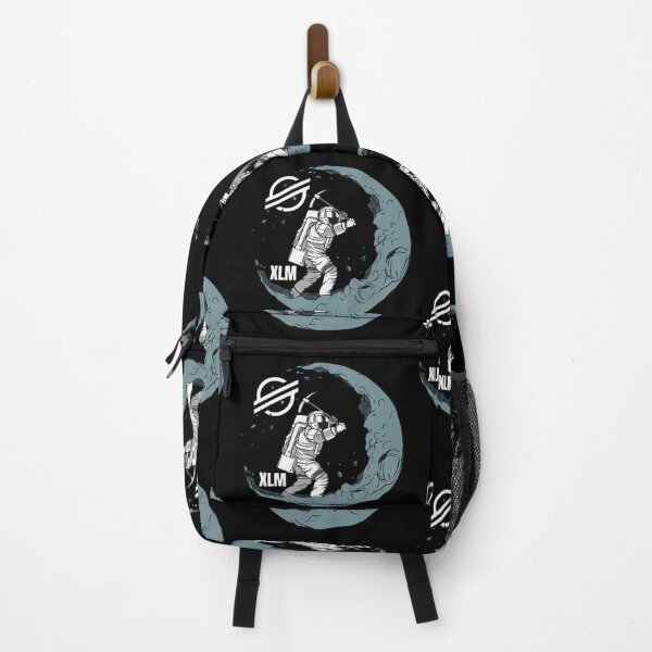 Item preview, XLM Stellar Moon Man Mining Crypto Cryptocurrency designed and sold by Bitcoin-Fashion.