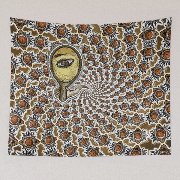 Item preview, Autotelic-FlamingEye-MirrorVortex-Orange designed and sold by Klaus Bremner (Autotelic Art).