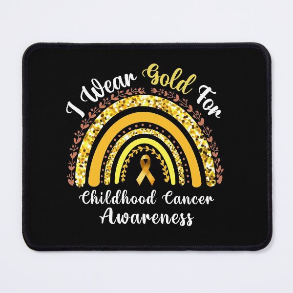 Item preview, I Wear Gold For Childhood Cancer Awareness Rainbow Leopard designed and sold by MoMasry.