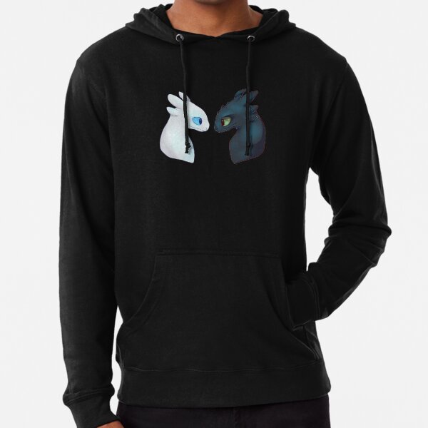 Toothless and light hot sale fury hoodie