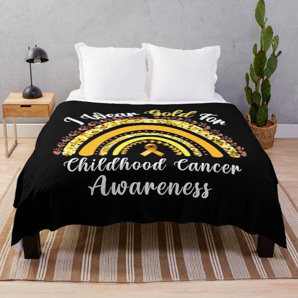 Item preview, I Wear Gold For Childhood Cancer Awareness Rainbow Leopard designed and sold by MoMasry.