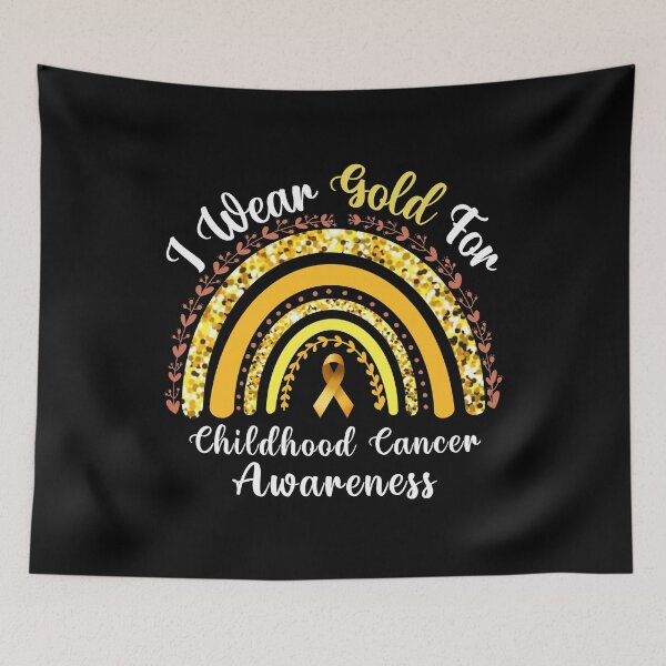 Item preview, I Wear Gold For Childhood Cancer Awareness Rainbow Leopard designed and sold by MoMasry.