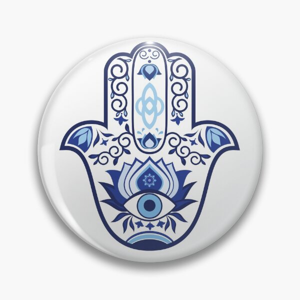 Artikelvorschau, HÜBSCHE BLAUE HAMZA (HAMSA) HAND MIT BÖSEN BLICK entworfen und verkauft von billionairebrnd.