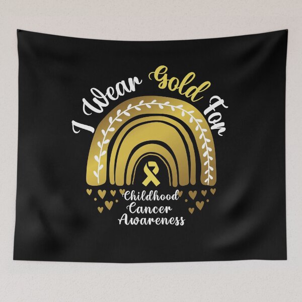 Item preview, I Wear Gold For Childhood Cancer Awareness Rainbow Leopard designed and sold by MoMasry.