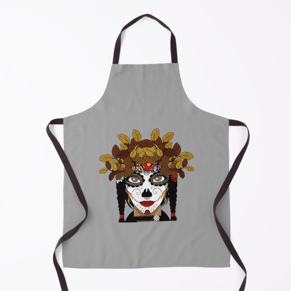 Item preview, Halloween Girl Skull with Colorful Flowers and Tattoo  designed and sold by PodiShawna.