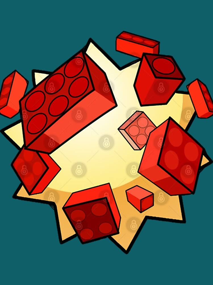 Thumbnail 3 of 3, Scarf, Exploding Bricks Essential designed and sold by XEVSLOOTBOX.