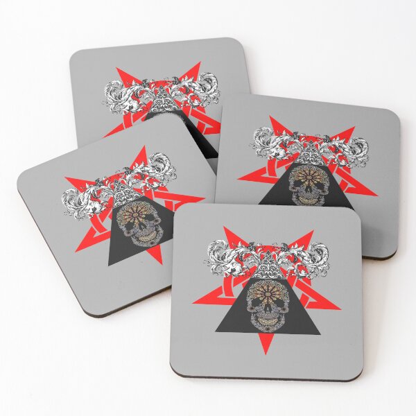 Item preview, Halloween Skull and Pentagram Tattoo  designed and sold by PodiShawna.